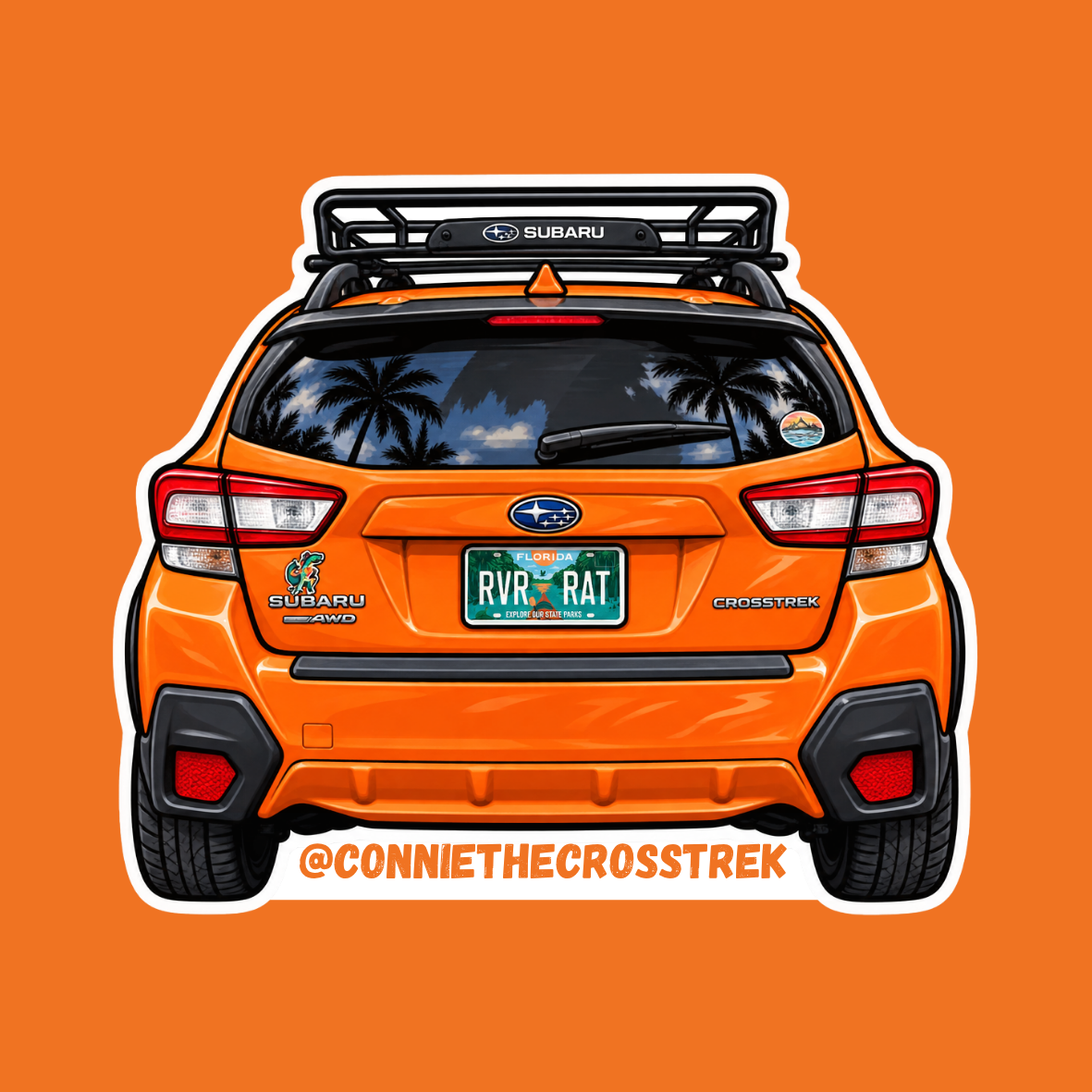 Connie the Crosstrek Sticker