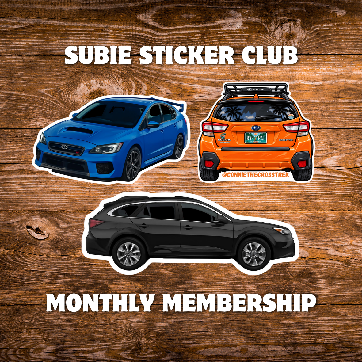 Subie Sticker Club Monthly Membership